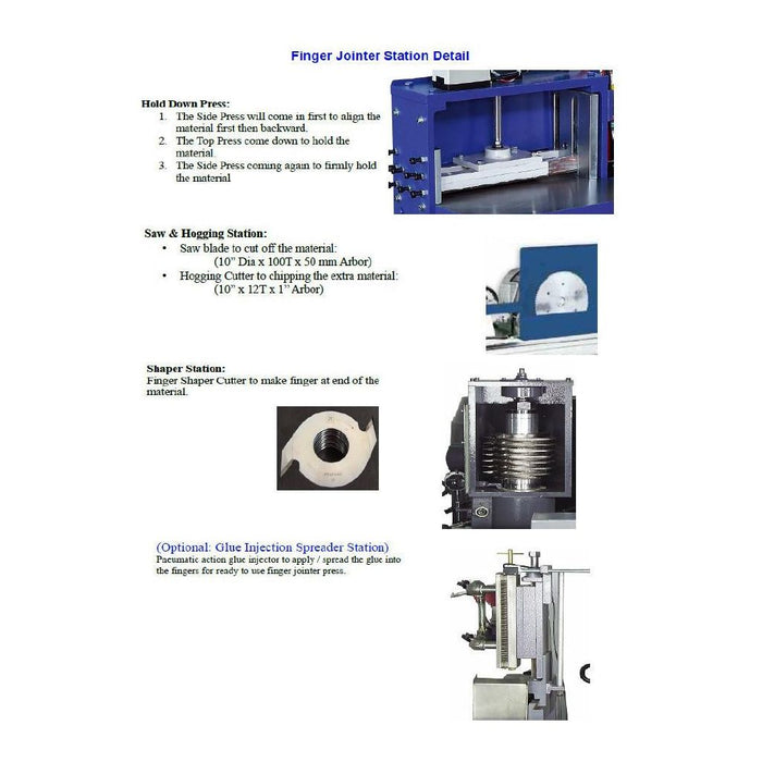 Auto Finger Jointer System | 4" x 141" | Lobo Castaly SFJ-4-141-AUTO