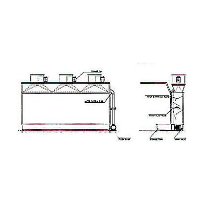 8' Water Filter Spray Booth | Lobo Castaly TS-08WB