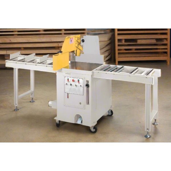 8' x 12" Outfeed Rolls Table with One Flip Stops | Lobo Castaly RT-08