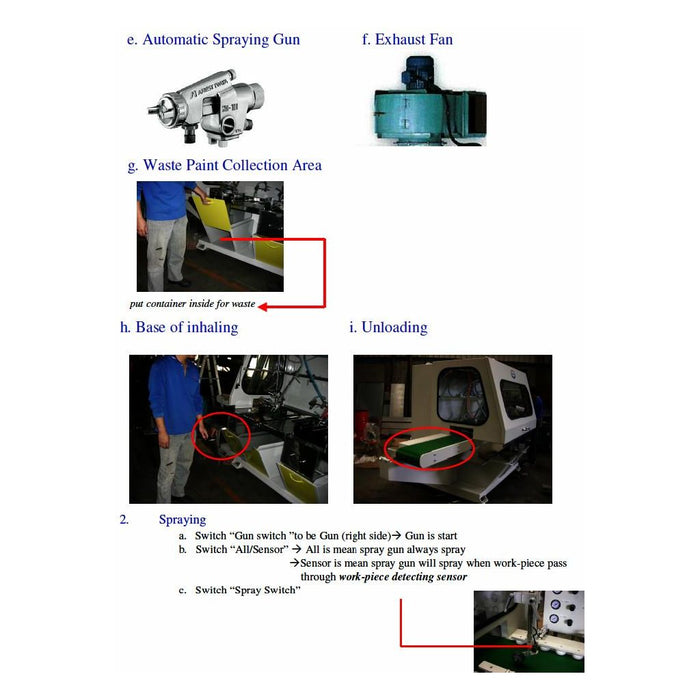 Spray Booth | Auto 12" Feed through  | Lobo Castaly TS-12ATSP