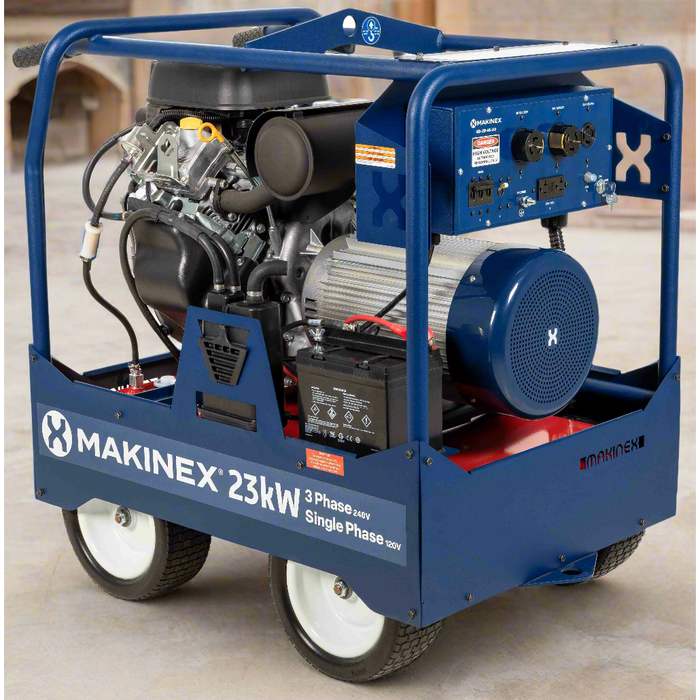 Generator | 23kW | 240V | Dual-Phase | Gasoline | Makinex GEN-23P-MS-240