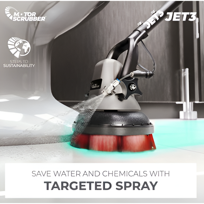 MotorScrubber Jet 3 Electric Jet Scrubber – Compact, Chemical-Free Cleaning | Model MSJET3