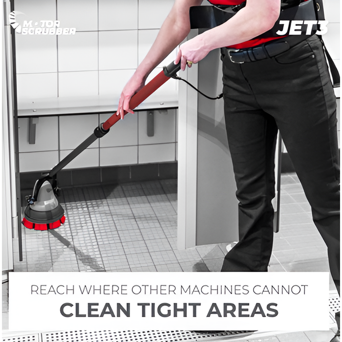 MotorScrubber Jet 3 Electric Jet Scrubber – Compact, Chemical-Free Cleaning | Model MSJET3