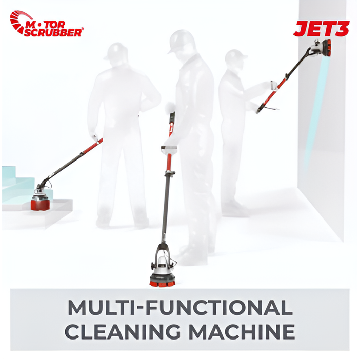 MotorScrubber Jet 3 Electric Jet Scrubber – Compact, Chemical-Free Cleaning | Model MSJET3