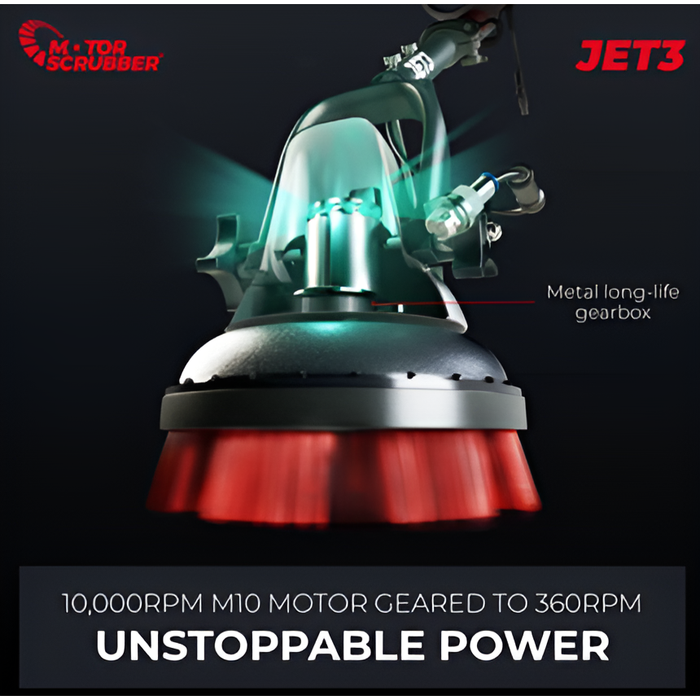 MotorScrubber Jet 3 Electric Jet Scrubber – Compact, Chemical-Free Cleaning | Model MSJET3