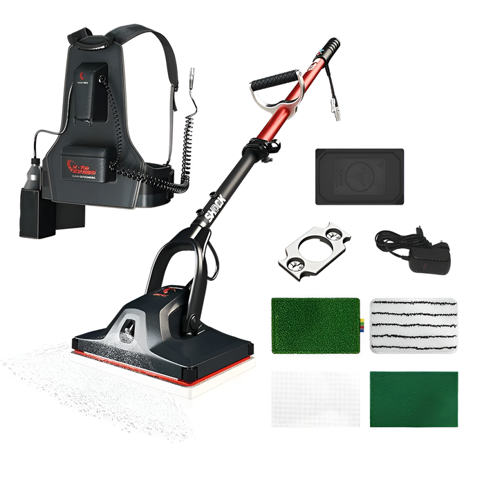 MotorScrubber Shock Starter Kit – Reusable Cleaning Pads, Compact – Model MSSHOCKCOMP-US