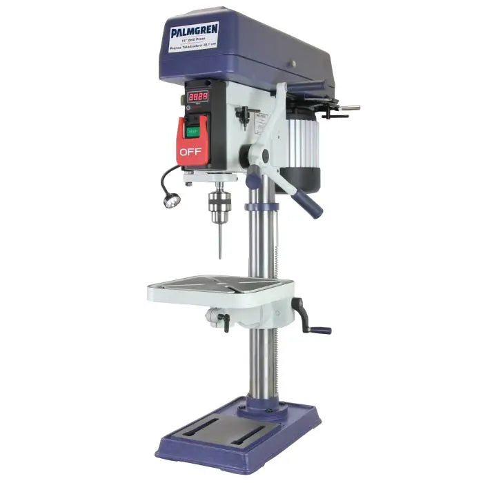 Palmgren 15" Bench Drill Press – 16-Speed, Step Pulley Drive | Model 9680157