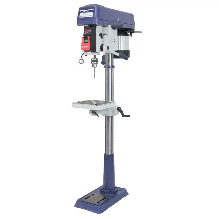 Palmgren 15" Floor Drill Press – 16-Speed, Step Pulley Drive | Model 9680158