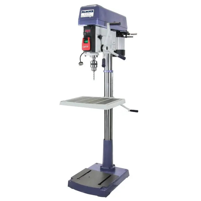 Palmgren 20" Drill Press – 16-Speed, Step Pulley Drive | Model 9680209