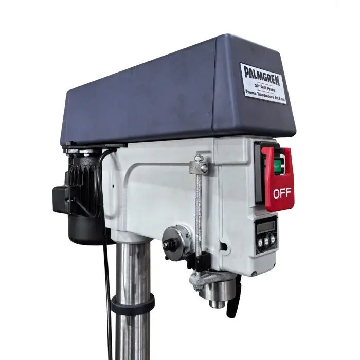 Palmgren 20" Drill Press – 16-Speed Step Pulley, Power Feed | Model 9680207