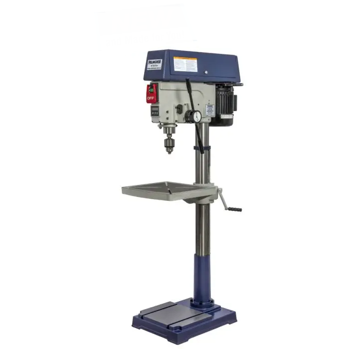 Palmgren 20" Drill Press – 16-Speed Step Pulley, Power Feed | Model 9680207