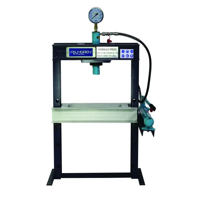 Palmgren 10-Ton Hydraulic Press – 60" Frame, Manual Pump | Model 9661611
