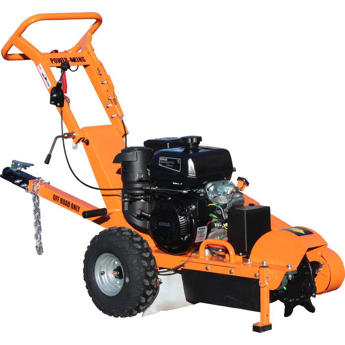 Stump Grinder | 14HP | Kohler CH400 Engine | Electric Start | Green Teeth Compatible | Power King PK0803-EH