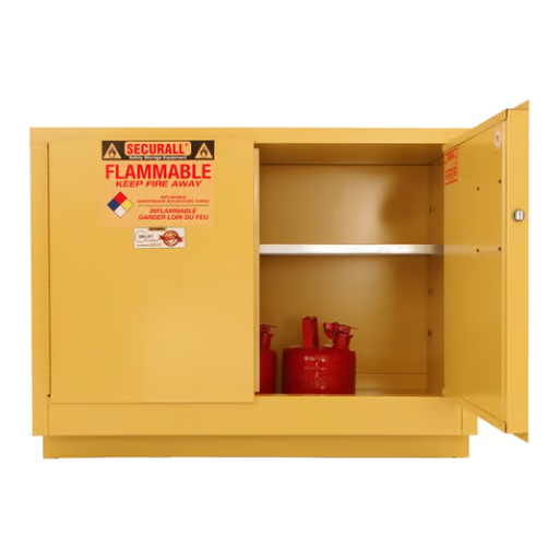 Flammable Liquid Storage Cabinet | 36 Gallon | Self-Latch | Securall