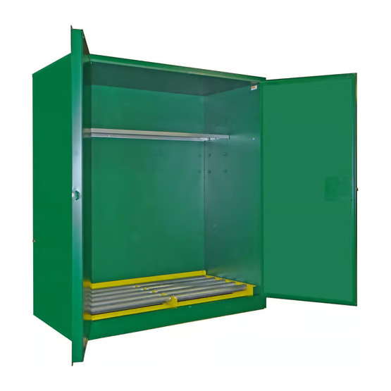 Pesticide Storage Cabinet | 120 Gallon | 1 Shelves | 2 Doors| Self Latch | Securall