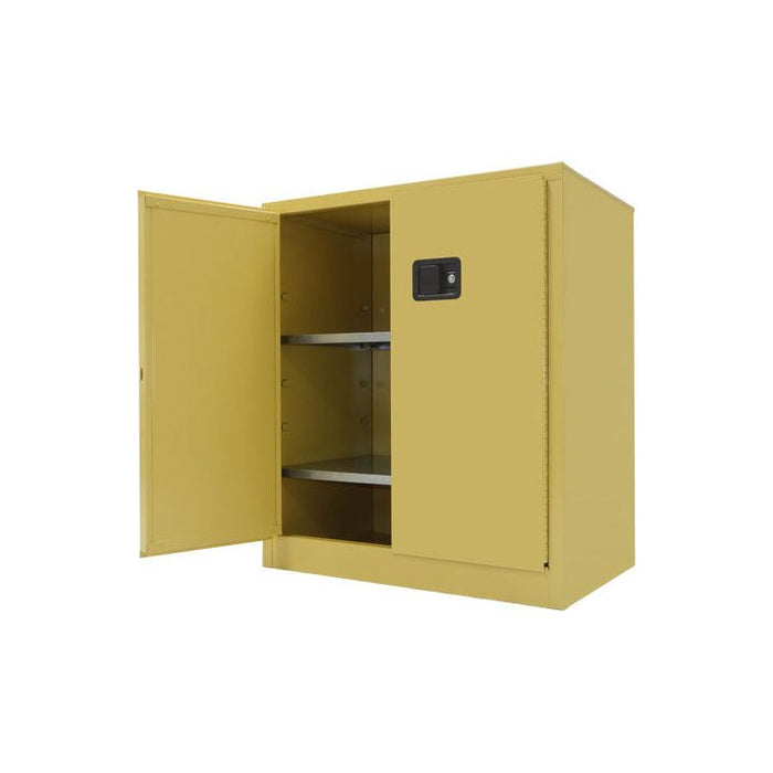 Industrial Storage Cabinet | 21 Cubic Feet | 2 Shelves | 2 Doors |Self-Latch | Securall