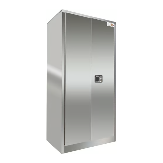 Industrial Storage Cabinet | 23 Cubic Feet | Stainless Steel | Self-Latch | Securall