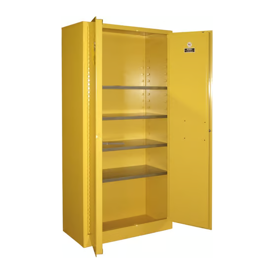 Spill Containment Storage Cabinet | 27 Cubic Feet | Full Size| 2 Manual Doors | Securall