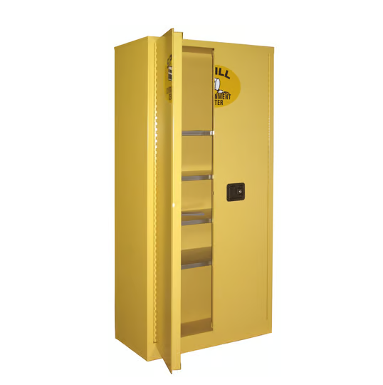 Spill Containment Storage Cabinet | 27 Cubic Feet | Full Size| 2 Manual Doors | Securall