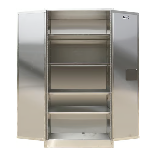 Industrial Storage Cabinet | 27 Cubic Feet | Stainless Steel | Self-Latch | Securall