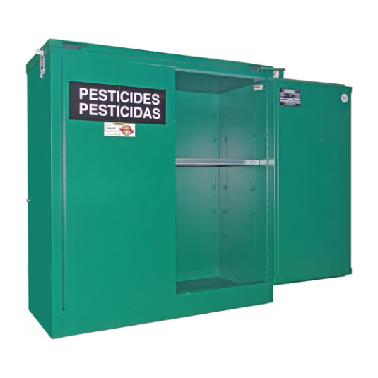 Pesticide Storage Cabinet | 30 Gallon | 1 Shelves | 2 Doors| Self Latch | Securall