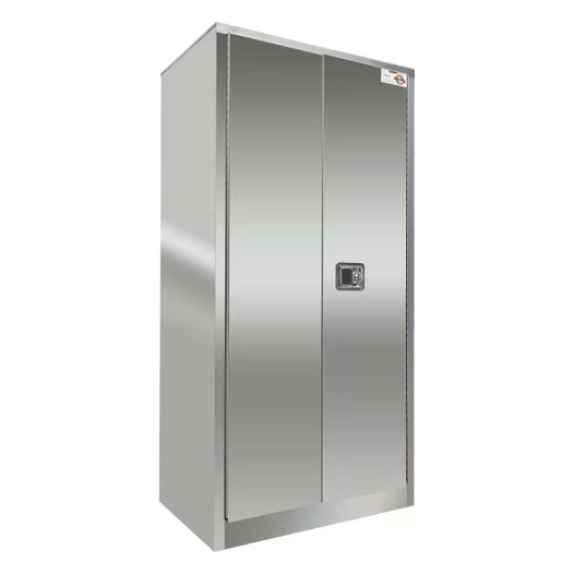 Industrial Storage Cabinet | 32 Cubic Feet | Stainless Steel | Self-Latch | Securall