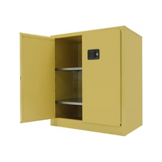 Industrial Storage Cabinet | 36 Cubic Feet | 4 Shelves | 2 Doors | Self-Latch | Securall