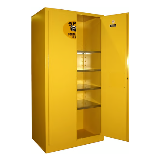 Spill Containment Storage Cabinet | 36 Cubic Feet | Full Size | 2 Manual Doors | Securall