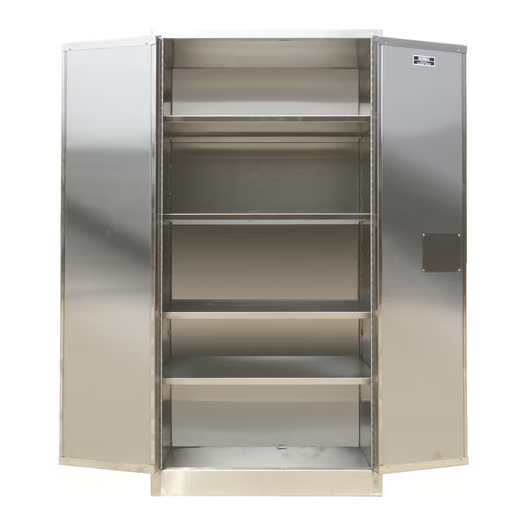 Industrial Storage Cabinet | 37 Cubic Feet | Stainless Steel | Self-Latch | Securall