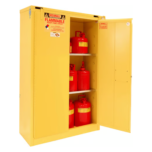 Flammable Liquid Storage Cabinet | 45 Gallon | Safe T Door | Self Close | Self-Latch | Securall