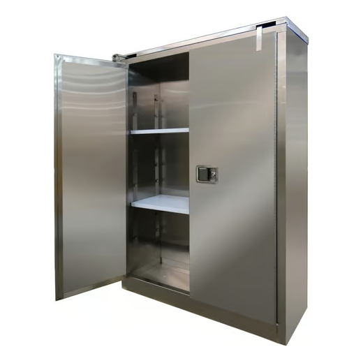 Flammable Liquid Storage Cabinet | 60 Gallon | 2 Door | Stainless Steel | Self-Latch | Securall