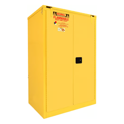 Flammable Liquid Storage Cabinet | 90 Gallon |Safe T-Door | Self-Close | Self-Latch | Securall