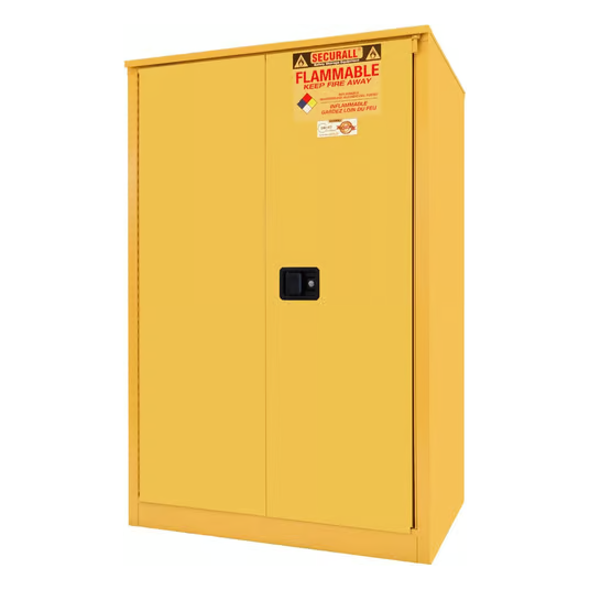 Flammable Liquid Storage Cabinet | 90 Gallon |Sliding Door | Self-Close | Self-Latch | Securall