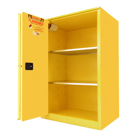 Flammable Liquid Storage Cabinet | 90 Gallon |Sliding Door | Self-Close | Self-Latch | Securall