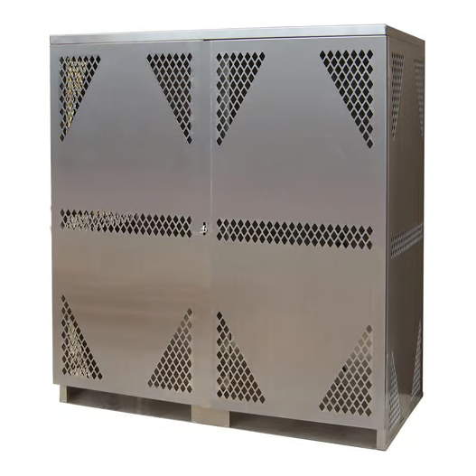 LP Cylinder Storage Cabinet | 16/20 or 33 lb | Aluminum | Horizontal | Securall