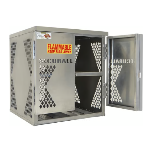 LP Cylinder Storage Cabinet | 4/20 or 33 lb  | Aluminum | Horizontal | Securall