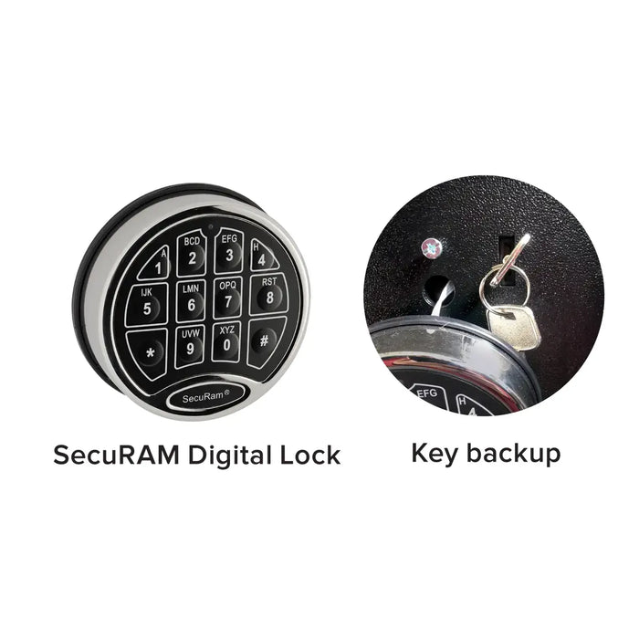 Modular Safe Super Titan | Access Code/Key Entry | Black | 9 Gauge Steel | Holds 24+ Long Guns | SnapSafe 75011