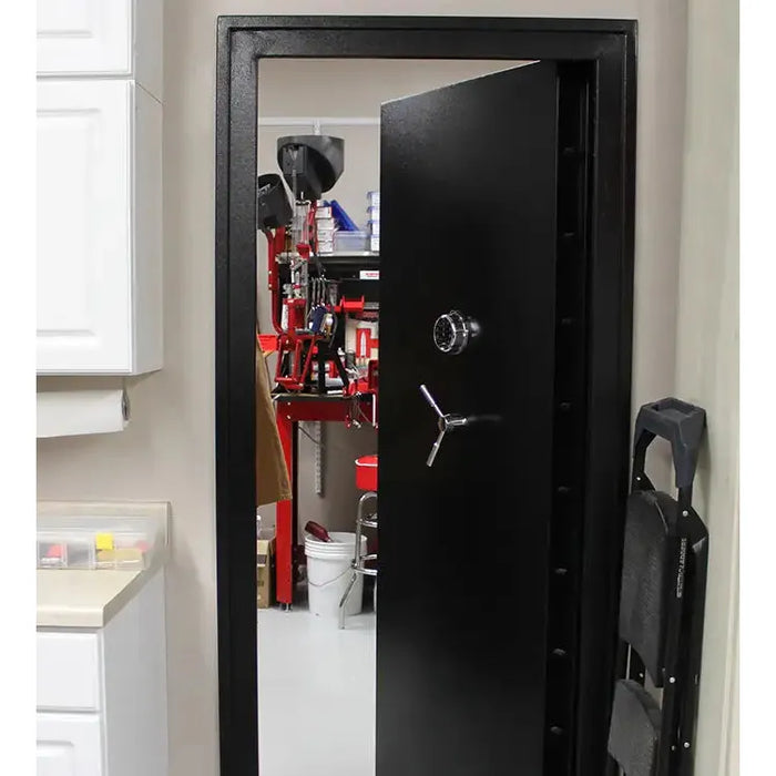 Vault Door | 32'' In-Swing | Black | 12 Gauge Steel | Access Code/Key Entry | SnapSafe 75416