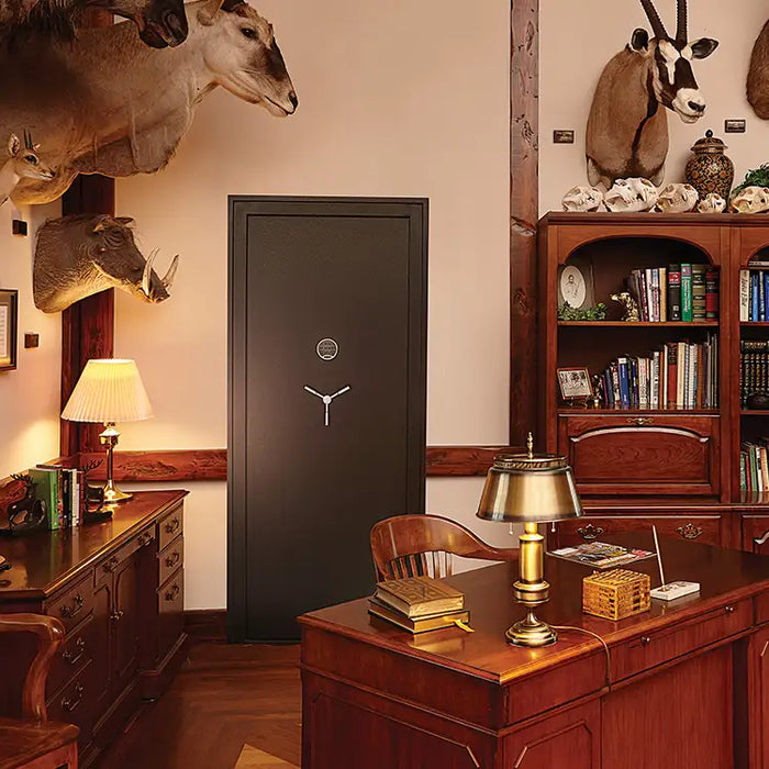 Vault Door | 36''  In-Swing | Black | 12 Gauge Steel | Access Code/Key Entry | SnapSafe 75415