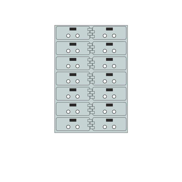 Socal Safe Bridgeman 14 openings 2'' x 5'' Modular Safe Deposit Box 92 lbs SN 14