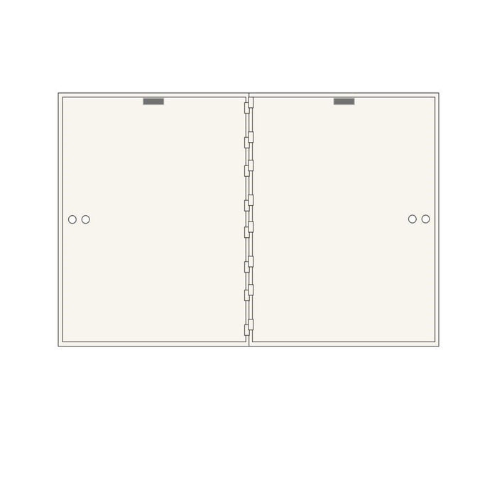 Socal Safe Bridgeman 2 openings 22'' x 16'' Modular Teller Locker 195 lbs AXL-2-22