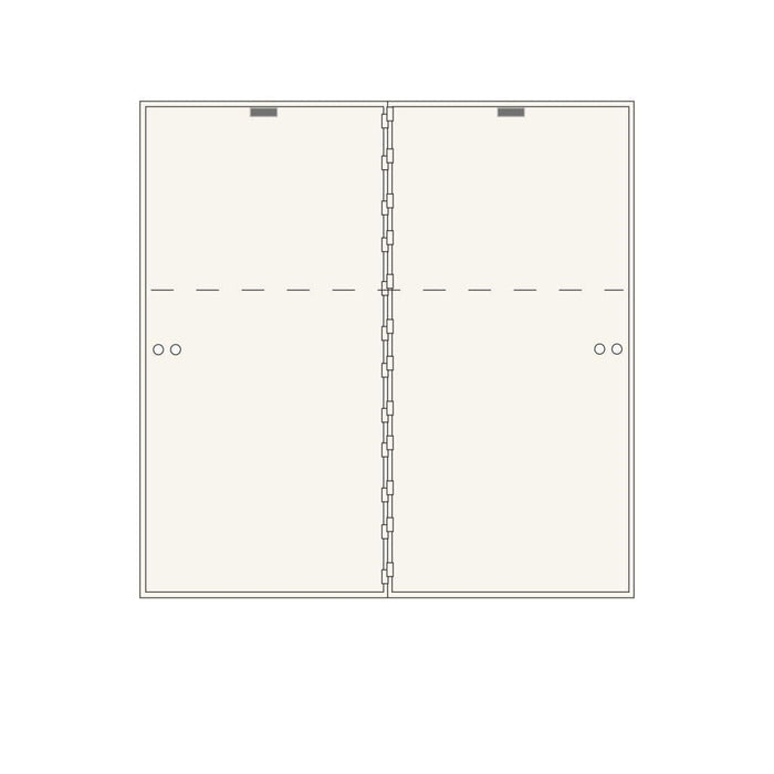 Socal Safe Bridgeman 2 openings 33'' x 16'' Modular Teller Locker 280 lbs AXL-2-33