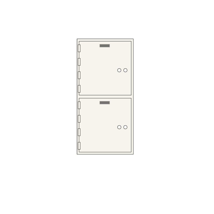 Socal Safe Bridgeman 2 openings 10'' x 10''  Modular Safe Deposit Box 60 lbs AXN-2