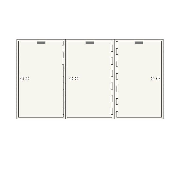 Socal Safe Bridgeman 3 openings 15"x10" Safe Deposit Box 140 lbs SDX-3