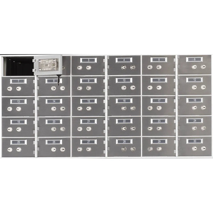 Socal Safe Bridgeman 30 openings 3"x5" Safe Deposit Box 245 lbs SDX-30