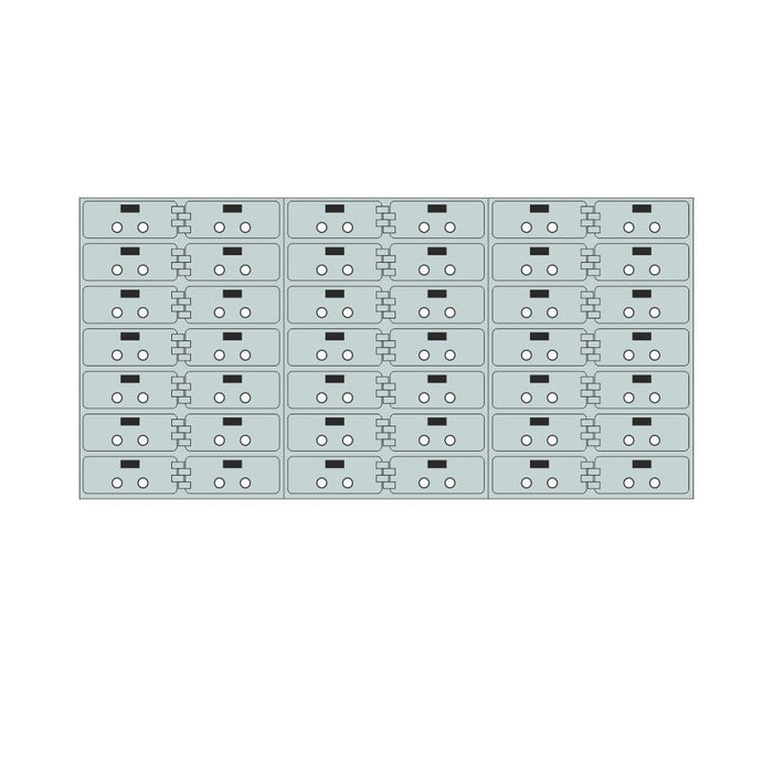 Socal Safe Bridgeman 42 openings 2'' x 5'' Modular Case Safe Deposit Box 270 lbs SD 42