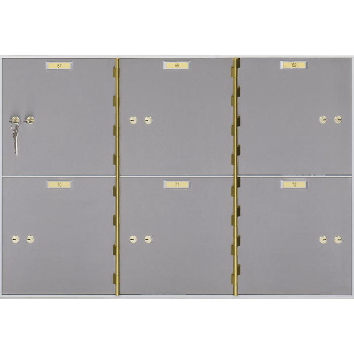 Socal Safe Bridgeman 6 openings 10'' x 10'' Modular Safe Deposit Box 175 lbs AX-6