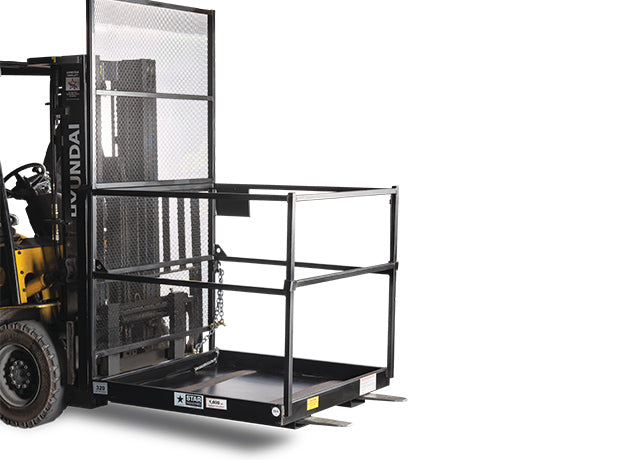 Work Platform | 4' x 4'  | for Straight-Mast Forklifts | Star Industries 1244B