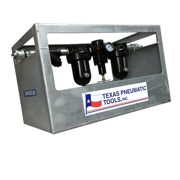 FRL System with Galvanized Cage | 1/2" | Texas Pneumatic Tools TX1/2MF-FRL