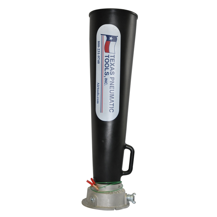 Air Mover with Stainless Base & Polyurethan Horn | 6'' | Texas Pneumatic Tools TX-6AM-SB-P